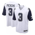 Johmsee D.Cowboys #3 George Pickens Player White-Navy Home Game Stitched Jerseys