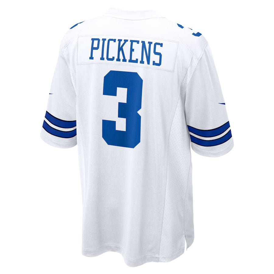 Johmsee D.Cowboys #3 George Pickens Player White Home Game Stitched Jerseys