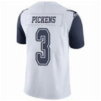Johmsee D.Cowboys #3 George Pickens Player White Throwback Stitched Jerseys