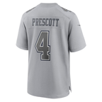 Johmsee D.Cowboys #4 Dak Prescott Gray Atmosphere Fashion Game  Stitched Jerseys