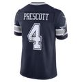 Johmsee D.Cowboys #4 Dak Prescott Navy Team Vapor F.U.S.E. Stitched Limited Stitched Jerseys