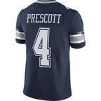 Johmsee D.Cowboys #4 Dak Prescott Navy Vapor Limited Player Stitched Jerseys