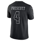 Johmsee D.Cowboys #4 Dak Prescott Player Black RFLCTV Limited Stitched Jerseys