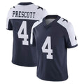 Johmsee D.Cowboys #4 Dak Prescott Player Navy-White Limited Alternate Vapor Untouchable Home Game Stitched Jerseys