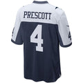 Johmsee D.Cowboys #4 Dak Prescott Player Navy Alternate Game Stitched Jerseys