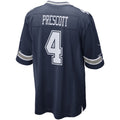 Johmsee D.Cowboys #4 Dak Prescott Player Navy Home Game Stitched Jerseys