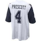 Johmsee D.Cowboys #4 Dak Prescott Player White Alternate Game Stitched Jerseys