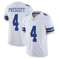 Johmsee D.Cowboys #4 Dak Prescott Player White Vapor Untouchable Limited Home Game Stitched Jerseys