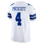 Johmsee D.Cowboys #4 Dak Prescott White Vapor F.U.S.E. Limited Stitched Jerseys