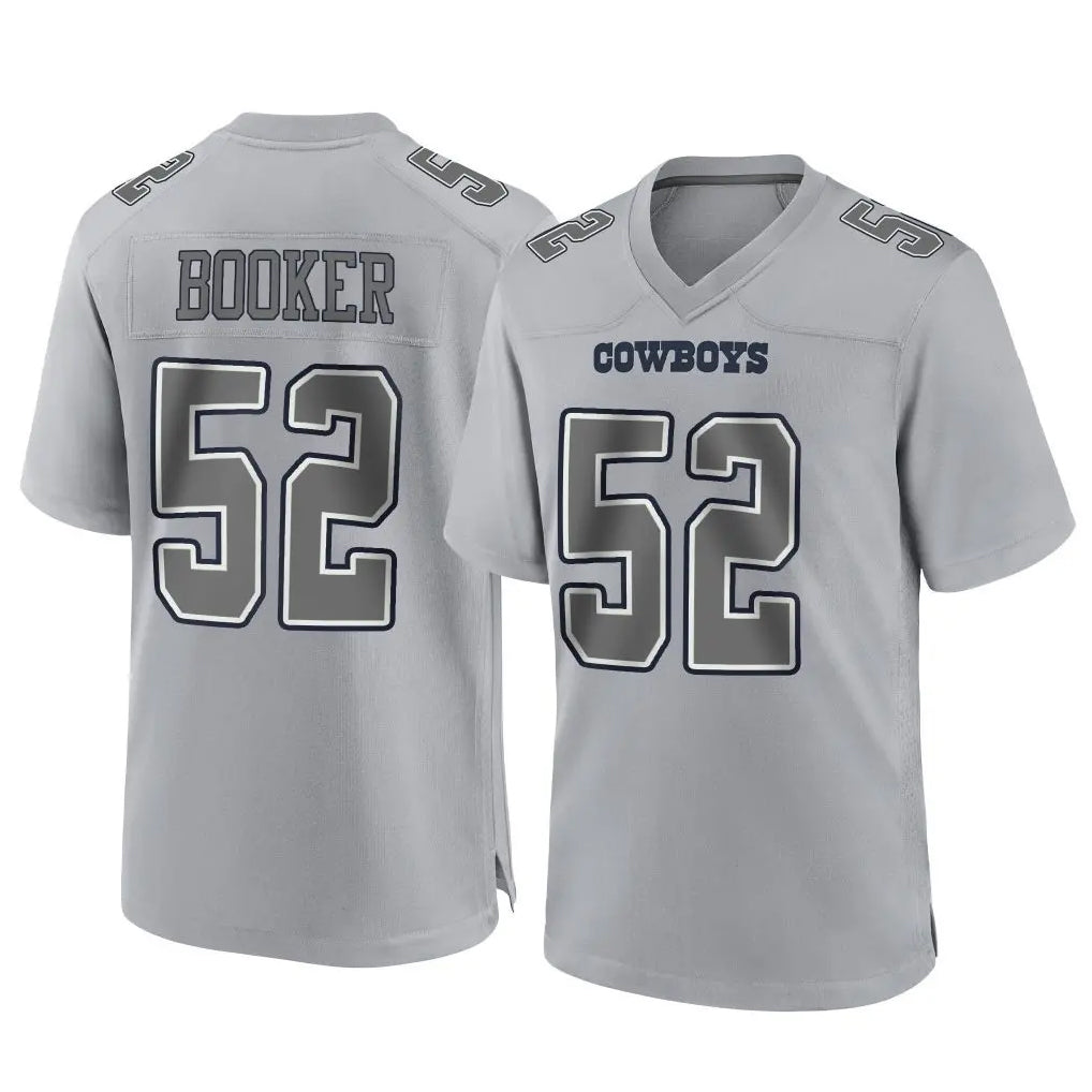 Johmsee D.Cowboys #52 Tyler Booker Player Gray Atmosphere Fashion Home Game Stitched Jerseys