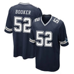 Johmsee D.Cowboys #52 Tyler Booker Player Navy Home Game Stitched Jerseys
