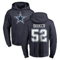 Johmsee D.Cowboys #52 Tyler Booker Player Navy Pullover Hoodies Limited Stitched Jerseys