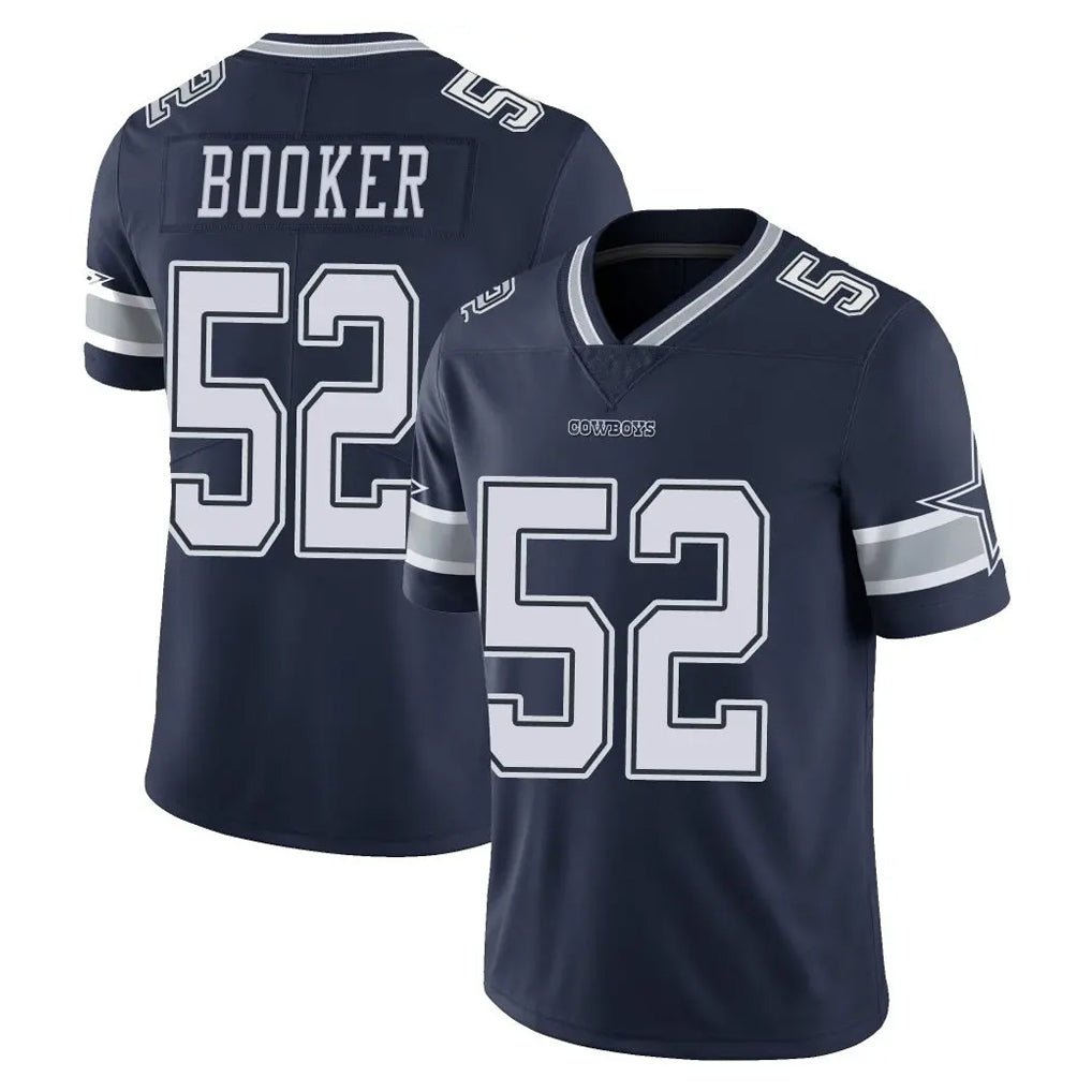 Johmsee D.Cowboys #52 Tyler Booker Player Navy Vapor Untouchable Limited Home Game Stitched Jerseys