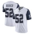 Johmsee D.Cowboys #52 Tyler Booker Player White-Navy Limited Color Rush Vapor Untouchable Home Game Stitched Jerseys