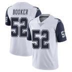 Johmsee D.Cowboys #52 Tyler Booker Player White-Navy Limited Color Rush Vapor Untouchable Home Game Stitched Jerseys