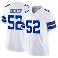 Johmsee D.Cowboys #52 Tyler Booker Player White Limited Vapor F.U.S.E. Home Game Stitched Jerseys