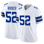Johmsee D.Cowboys #52 Tyler Booker Player White Limited Vapor F.U.S.E. Home Game Stitched Jerseys