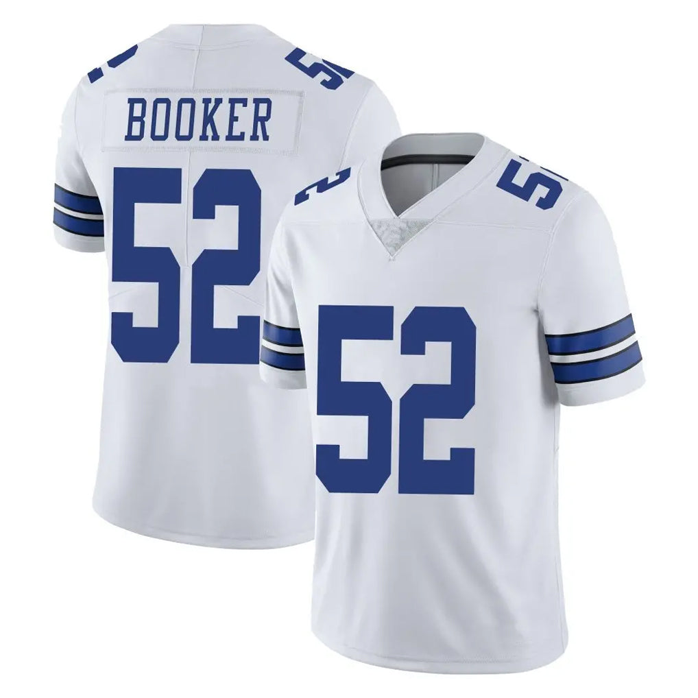 Johmsee D.Cowboys #52 Tyler Booker Player White Vapor Untouchable Limited Home Game Stitched Jerseys