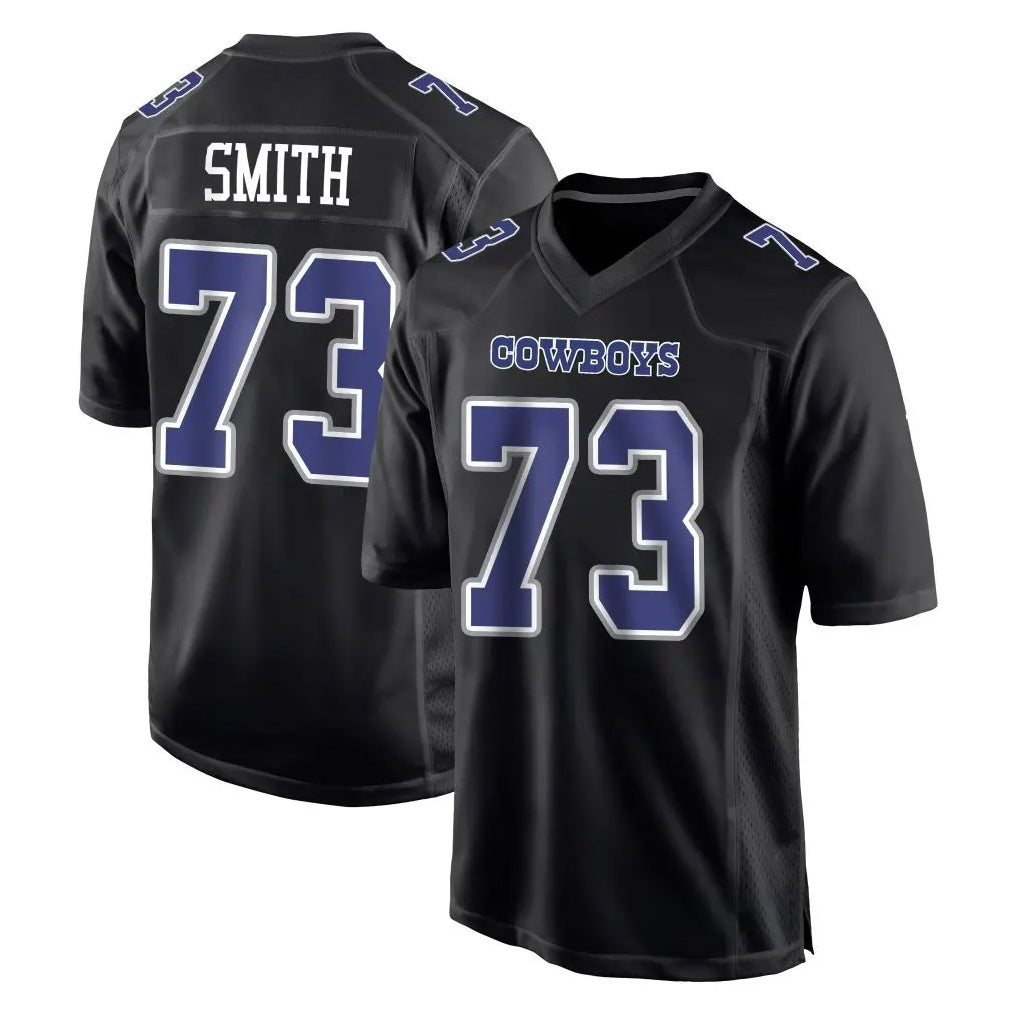 Johmsee D.Cowboys #73 Tyler Smith Player Carbon Black Fashion Home Game Stitched Jerseys