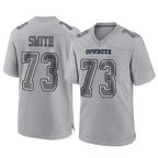 Johmsee D.Cowboys #73 Tyler Smith Player Gray Atmosphere Fashion Home Game Stitched Jerseys