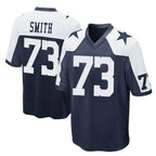 Johmsee D.Cowboys #73 Tyler Smith Player Navy-White Alternate Home Game Stitched Jerseys