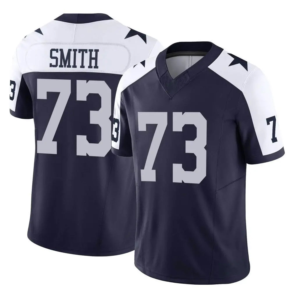 Johmsee D.Cowboys #73 Tyler Smith Player Navy-White Limited Alternate Vapor F.U.S.E. Home Game Stitched Jerseys