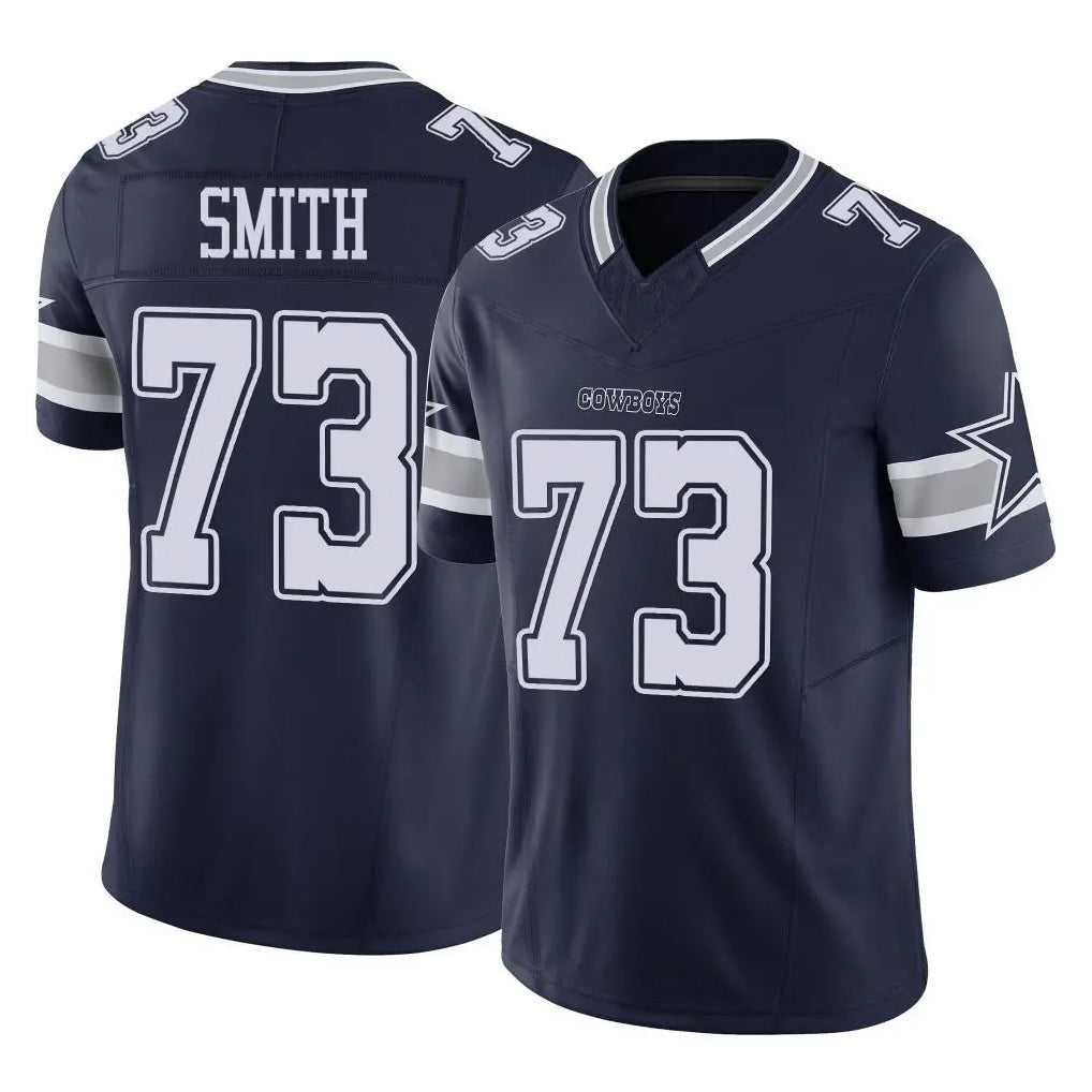 Johmsee D.Cowboys #73 Tyler Smith Player Navy Limited Vapor F.U.S.E. Home Game Stitched Jerseys