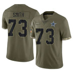 Johmsee D.Cowboys #73 Tyler Smith Player Olive Salute to Service Limited Game Stitched Jerseys