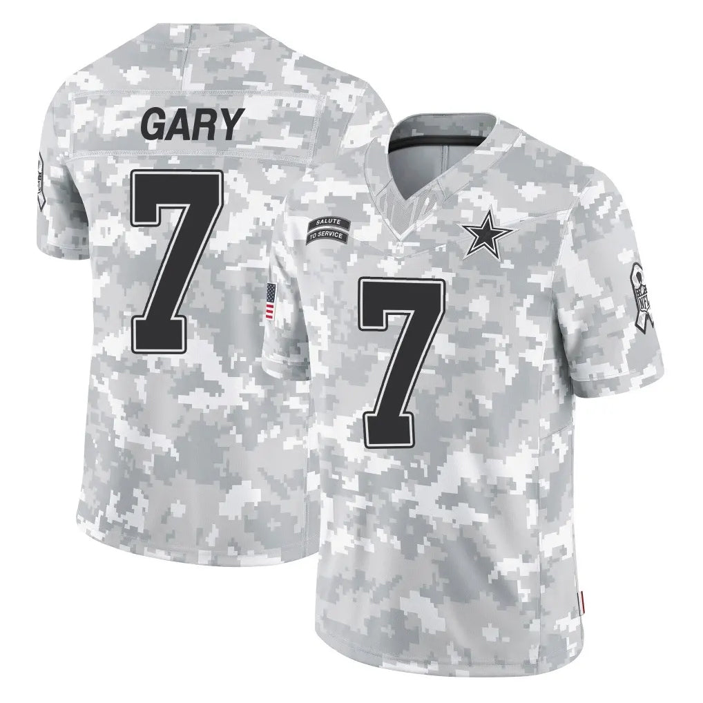 Johmsee D.Cowboys #7 Rashan Gary Player Arctic Camo Salute to Service Limited Home Game Stitched Jerseys