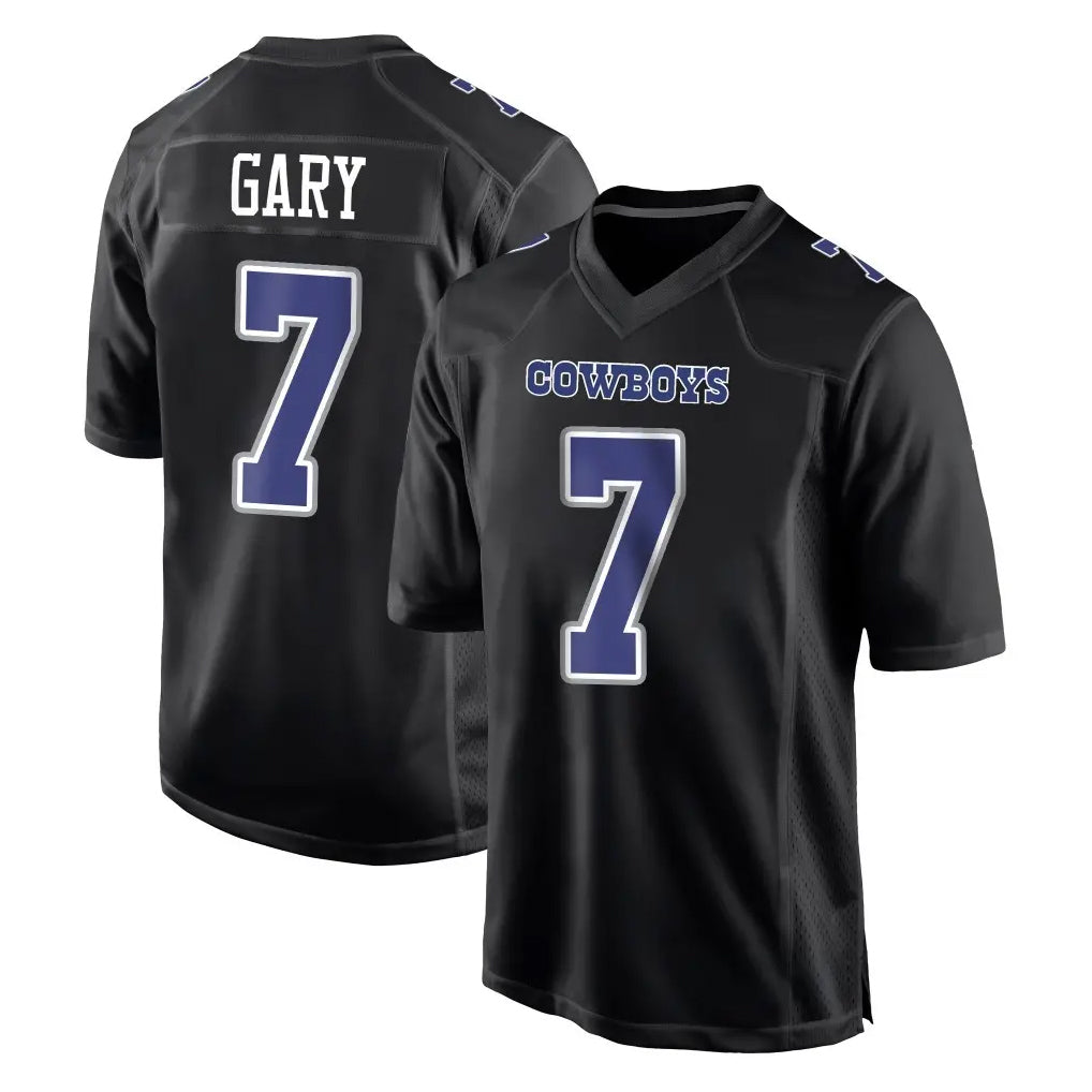 Johmsee D.Cowboys #7 Rashan Gary Player Carbon Black Fashion Home Game Stitched Jerseys