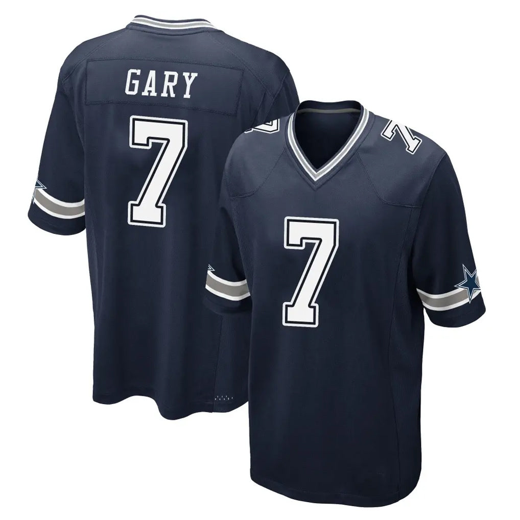 Johmsee D.Cowboys #7 Rashan Gary Player Navy Home Game Stitched Jerseys