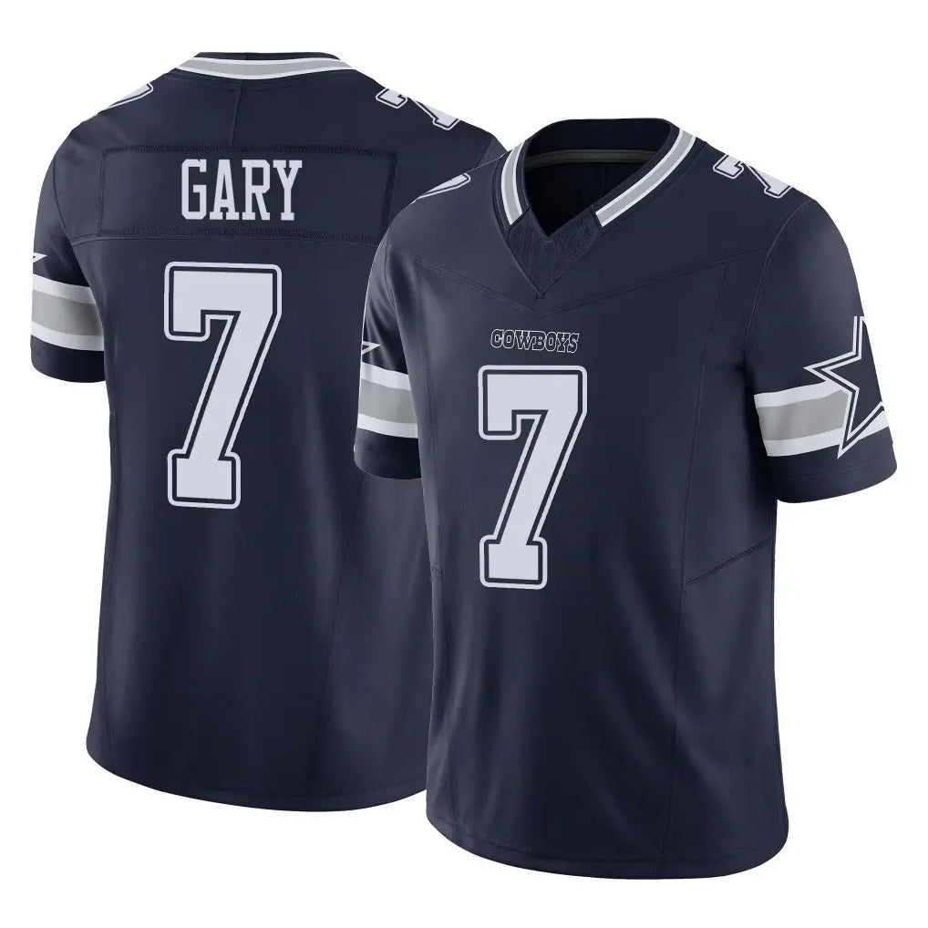 Johmsee D.Cowboys #7 Rashan Gary Player Navy Limited Vapor F.U.S.E. Home Game Stitched Jerseys