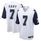 Johmsee D.Cowboys #7 Rashan Gary Player White-Navy Home Game Stitched Jerseys