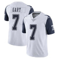 Johmsee D.Cowboys #7 Rashan Gary Player White-Navy Limited Color Rush Vapor Untouchable Home Game Stitched Jerseys