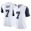 Johmsee D.Cowboys #7 Rashan Gary Player White-Navy Limited Vapor F.U.S.E. Home Game Stitched Jerseys