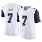 Johmsee D.Cowboys #7 Rashan Gary Player White-Navy Limited Vapor F.U.S.E. Home Game Stitched Jerseys