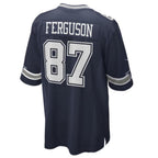 Johmsee D.Cowboys #87 Jake Ferguson Navy Game Jersey American Stitched Jersey