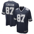 Johmsee D.Cowboys #87 Jake Ferguson Navy Game Jersey American Stitched  Jerseys