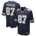 Johmsee D.Cowboys #87 Jake Ferguson Navy Game Jersey American Stitched  Jerseys