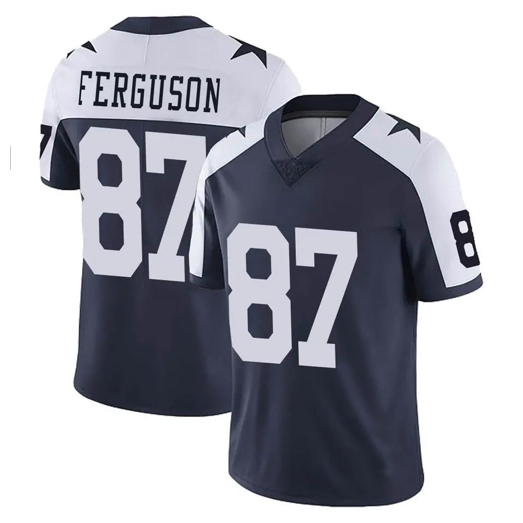 Johmsee D.Cowboys #87 Jake Ferguson Player Navy-White Limited Alternate Vapor Untouchable Home Game Stitched Jerseys
