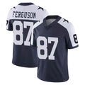 Johmsee D.Cowboys #87 Jake Ferguson Player Navy-White Limited Alternate Vapor Untouchable Home Game Stitched Jerseys