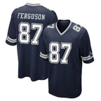 Johmsee D.Cowboys #87 Jake Ferguson Player Navy Home Game Stitched Jerseys