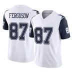 Johmsee D.Cowboys #87 Jake Ferguson Player White-Navy Limited Vapor F.U.S.E. Home Game Stitched Jerseys