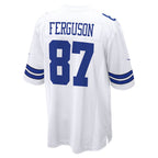 Johmsee D.Cowboys #87 Jake Ferguson Player White Home Game Stitched Jerseys
