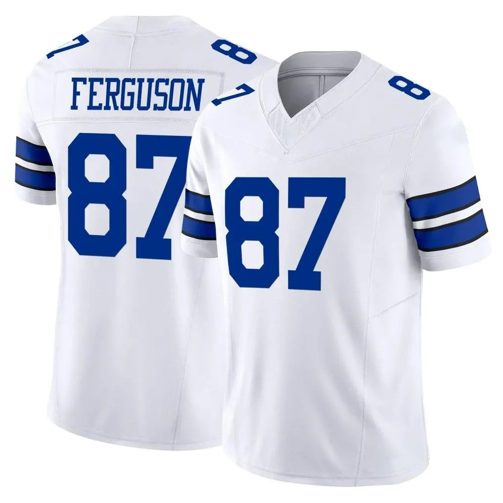 Johmsee D.Cowboys #87 Jake Ferguson Player White Limited Vapor F.U.S.E. Home Game Stitched Jerseys