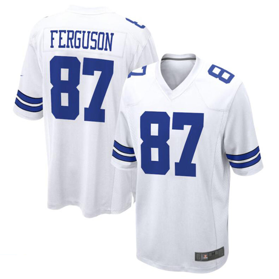 Johmsee D.Cowboys #87 Jake Ferguson White Game Jersey American Stitched Jerseys