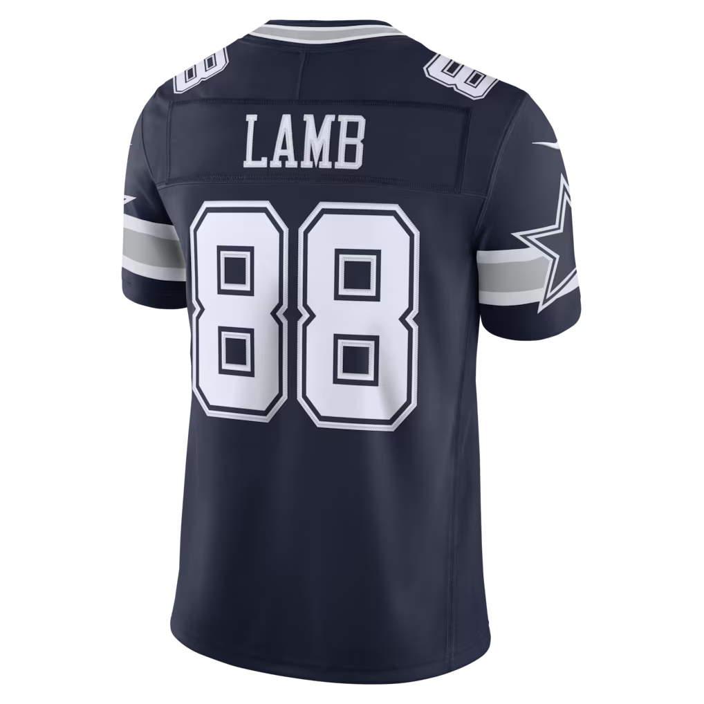 Johmsee D.Cowboys #88 CeeDee Lamb Navy Team Vapor F.U.S.E. Stitched Limited Stitched Jerseys