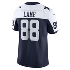Johmsee D.Cowboys #88 CeeDee Lamb Navy Vapor F.U.S.E. Limited Stitched Jerseys