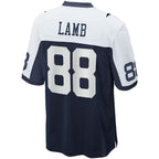 Johmsee D.Cowboys #88 CeeDee Lamb Player Navy Alternate Home Game Stitched Jerseys