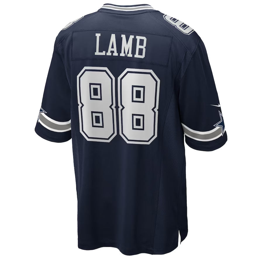Johmsee D.Cowboys #88 CeeDee Lamb Player Navy Home Game Stitched Jerseys